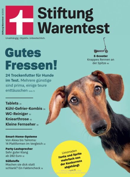 Stiftung Warentest – August 2025 Cover