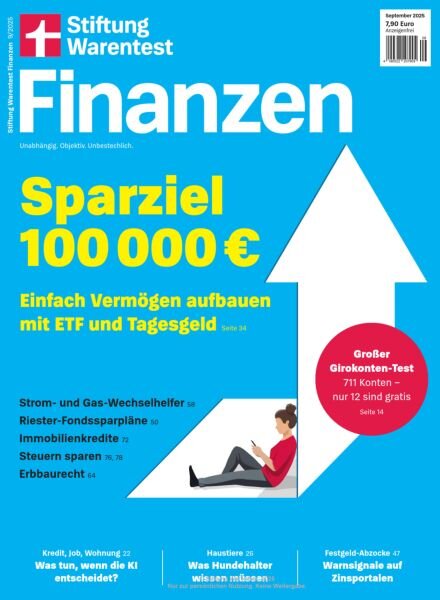 Stiftung Warentest Finanzen – September 2025 Cover