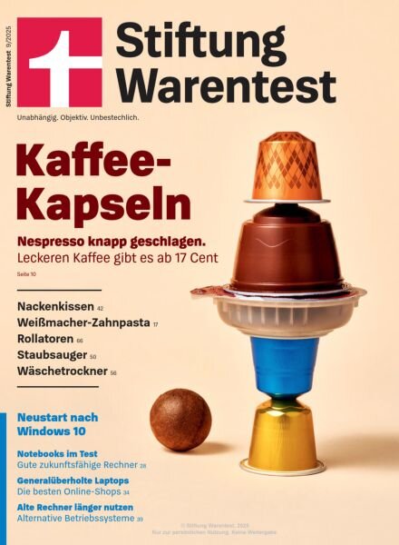 Stiftung Warentest – September 2025 Cover