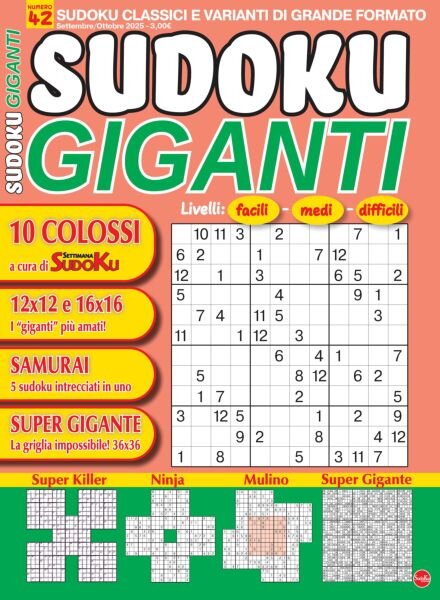 Sudoku Giganti – Settembre-Ottobre 2025 Cover