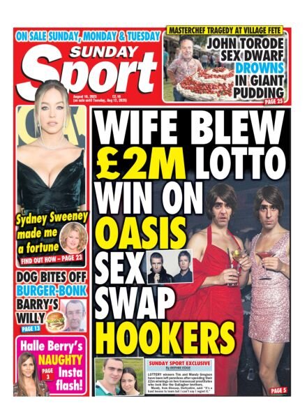 Sunday Sport – 10 August 2025 Cover