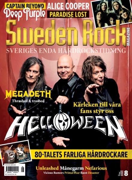 Sweden Rock Magazine – Augusti 2025 Cover
