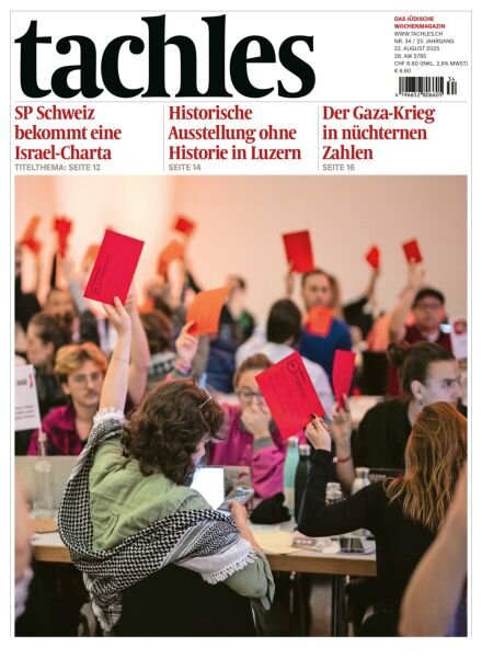 Tachles – 22 August 2025 Cover