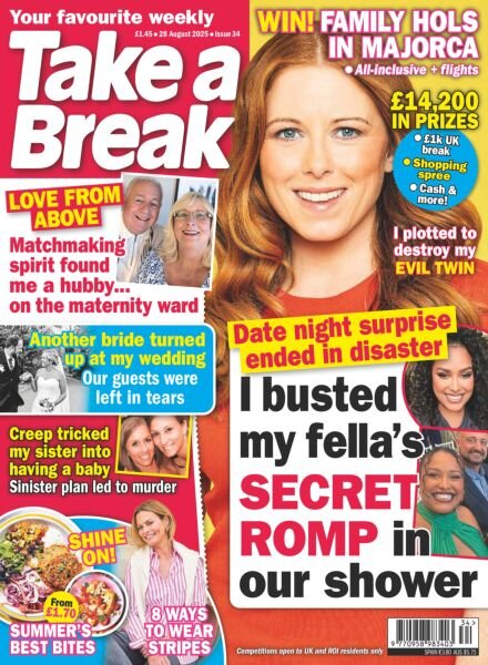 Take a Break Weekly – 21 August 2025 Cover