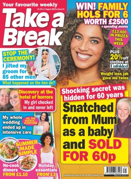 Take a Break Weekly – 31 July 2025 Cover