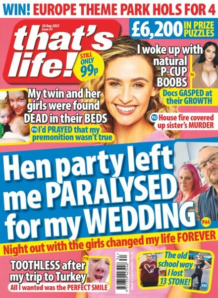 that’s life! UK – 21 August 2025 Cover