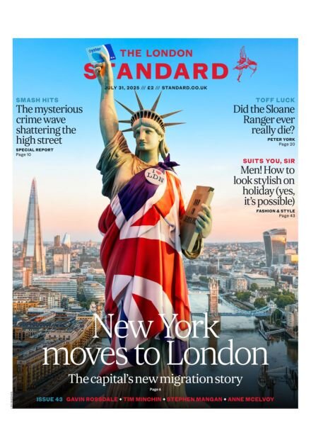 The London Standard – 31 July 2025 Cover