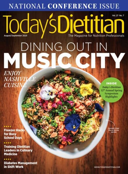 Today’s Dietitian – August-September 2025 Cover
