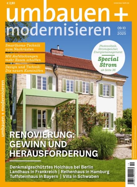 Umbauen + Modernisieren – September-Oktober 2025 Cover