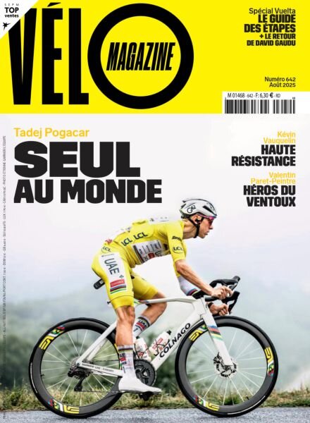 Velo Magazine – Aout 2025 Cover