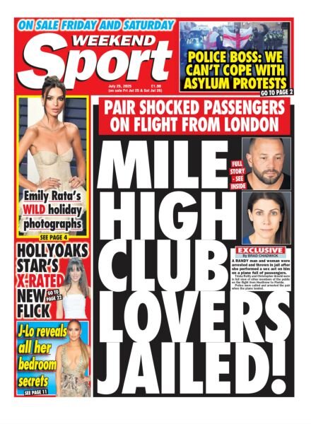 Weekend Sport – 25 July 2025 Cover