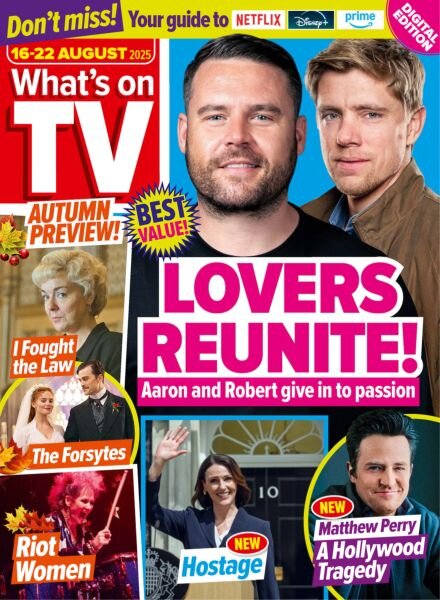 What’s on TV – 16 August 2025 Cover