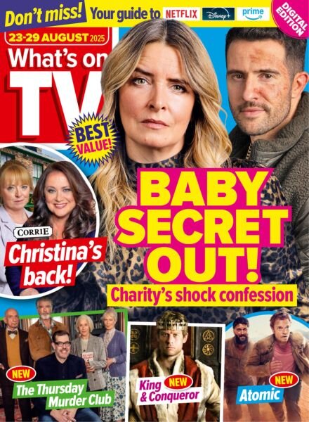 What’s on TV – 23 August 2025 Cover