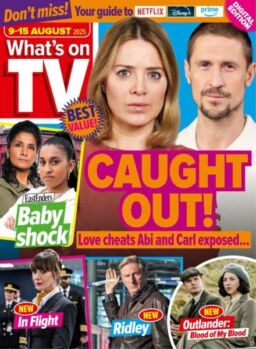 What’s on TV – 9 August 2025