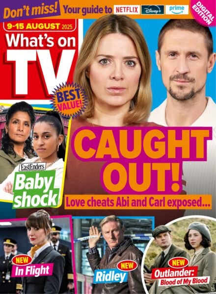 What’s on TV – 9 August 2025 Cover