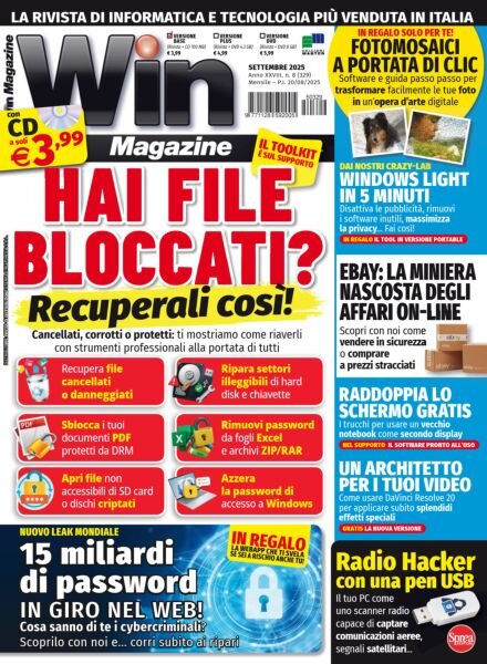 Win Magazine – Settembre 2025 Cover