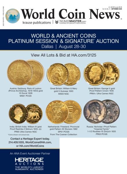 World Coin News – September 2025 Cover