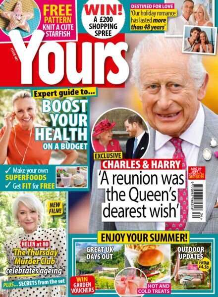 Yours UK – 19 August 2025 Cover