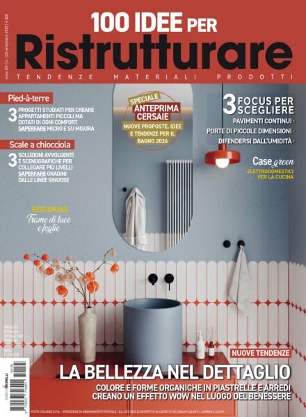 100 Idee per Ristrutturare – Settembre 2025 Cover
