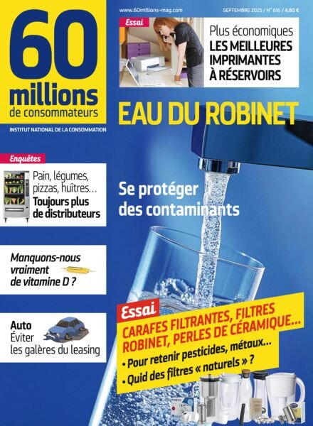 60 Millions de Consommateurs – Septembre 2025 Cover