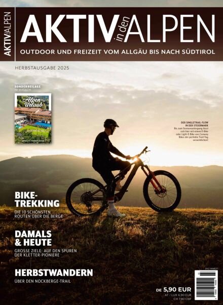 Aktiv in den Alpen – Herbst 2025 Cover