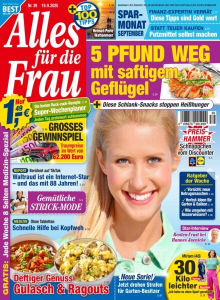 Alles fur die Frau – 19 September 2025 Cover
