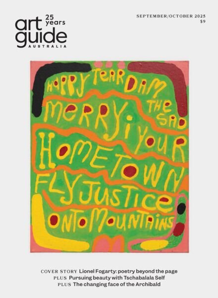 Art Guide Australia – September-October 2025 Cover