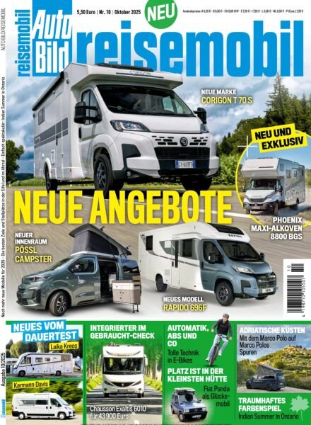 Auto Bild Reisemobil – Oktober 2025 Cover