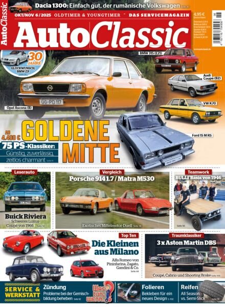 Auto Classic – Oktober-November 2025 Cover