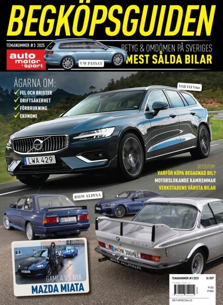 Auto Motor & Sport Sverige Special – 24 September 2025 Cover