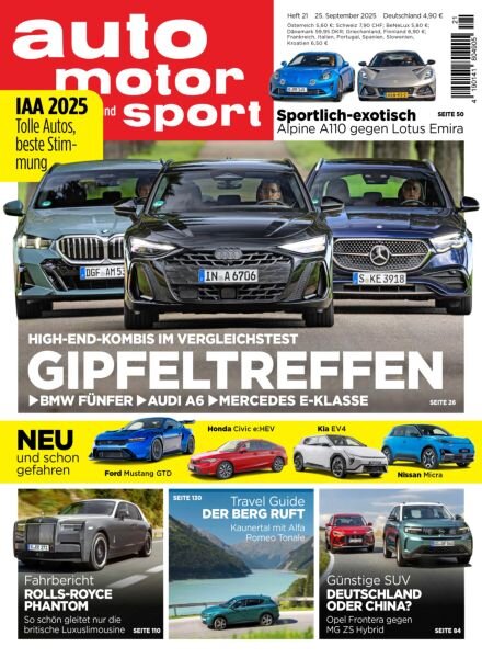 Auto Motor und Sport – 24 September 2025 Cover