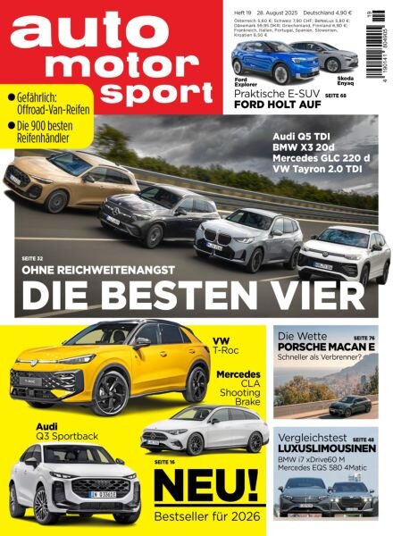 Auto Motor und Sport – 28 August 2025 Cover