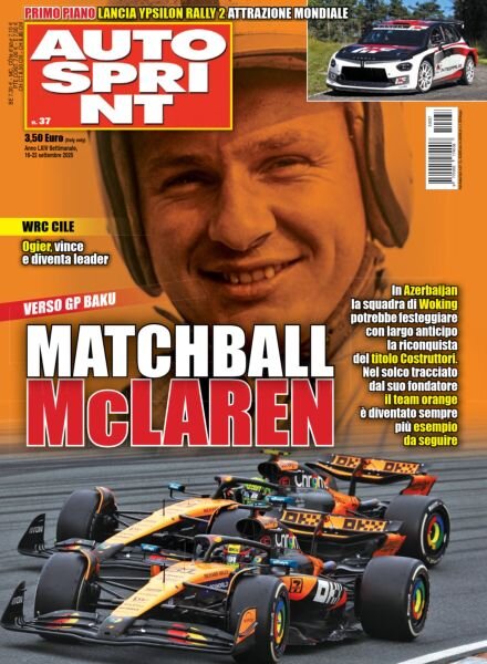 Auto Sprint – 16 Settembre 2025 Cover