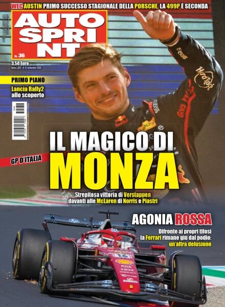 Auto Sprint – 9 Settembre 2025 Cover