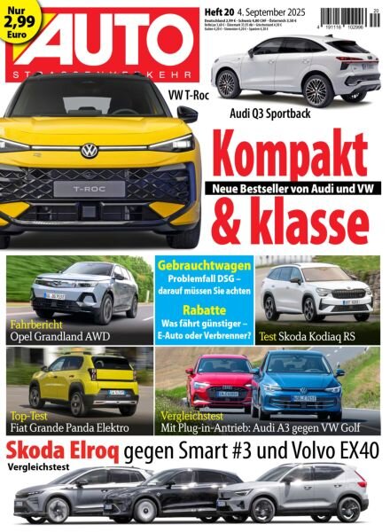 Auto Strassenverkehr – 3 September 2025 Cover