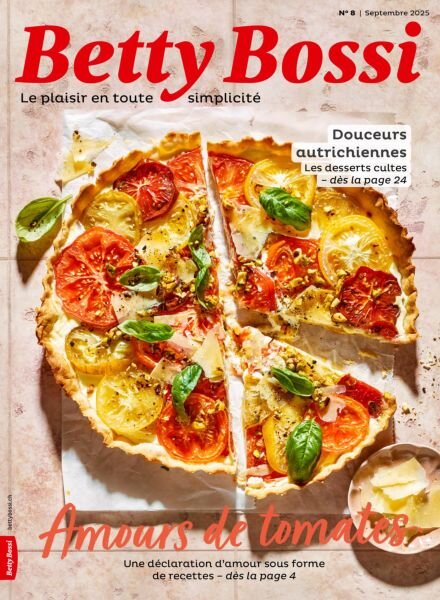 Betty Bossi edition francaise – Septembre 2025 Cover