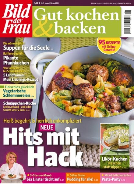 Bild der Frau Gut Kochen & Backen – Januar-Februar 2014 Cover