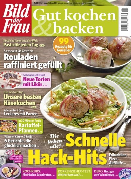 Bild der Frau Gut Kochen & Backen – Januar-Februar 2015 Cover