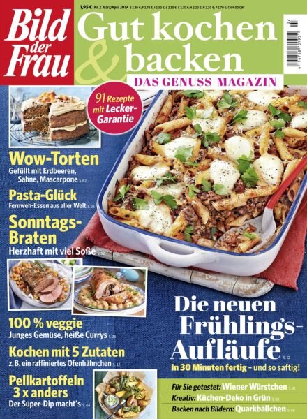 Bild der Frau Gut Kochen & Backen – Marz-April 2019 Cover