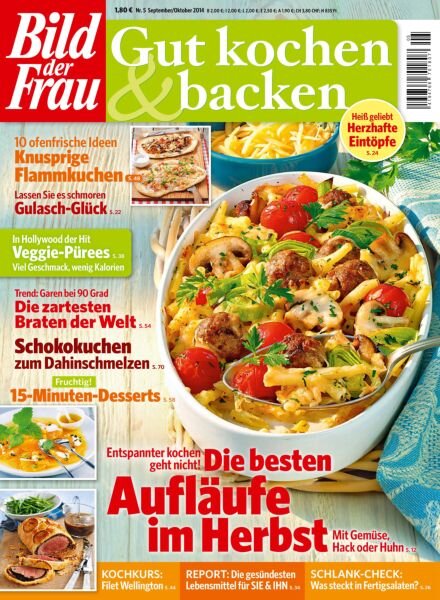Bild der Frau Gut Kochen & Backen – September-Oktober 2014 Cover