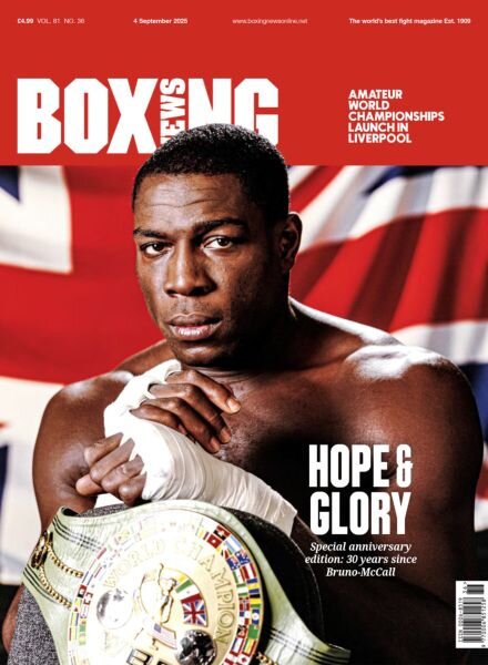Boxing News – 4 September 2025 Cover