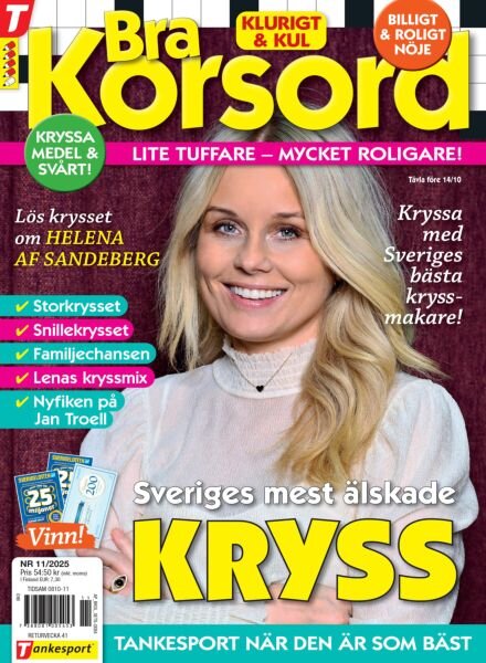 Bra Korsord – September 2025 Cover