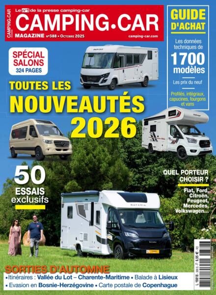 Camping-Car Magazine – Octobre 2025 Cover