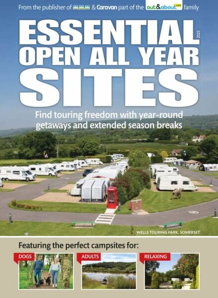 Camping – Essential Open All Year Sites 2025 Cover