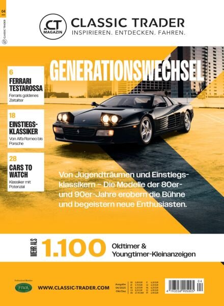 Classic Trader – September 2025 Cover