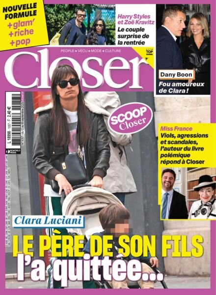 Closer France – 12 Septembre 2025 Cover