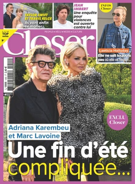 Closer France – 29 Aout 2025 Cover