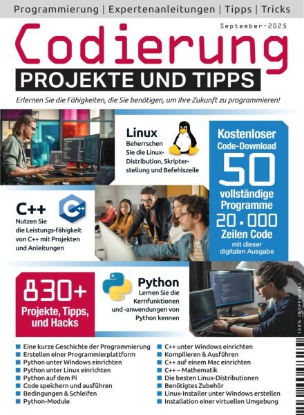 Coding Das essentielle Handbuch – September 2025 Cover