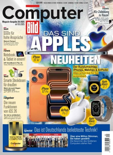 Computer Bild Germany – 19 September 2025 Cover