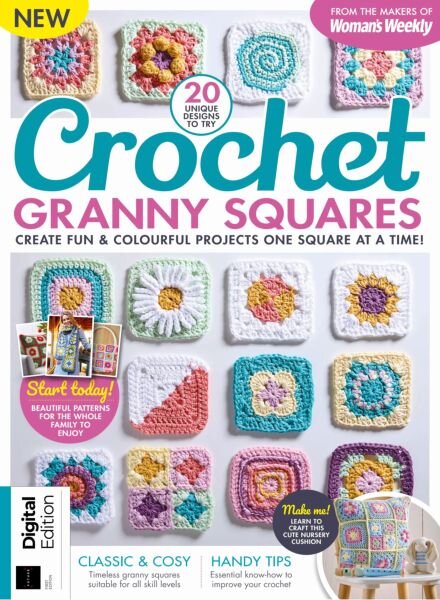 Crochet Granny Squares – 1st Edition – September 2025 Cover